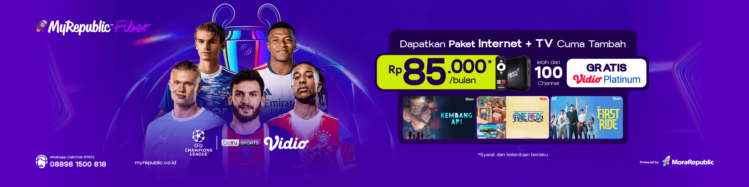 Promo Vidio Platinum MyRepublic